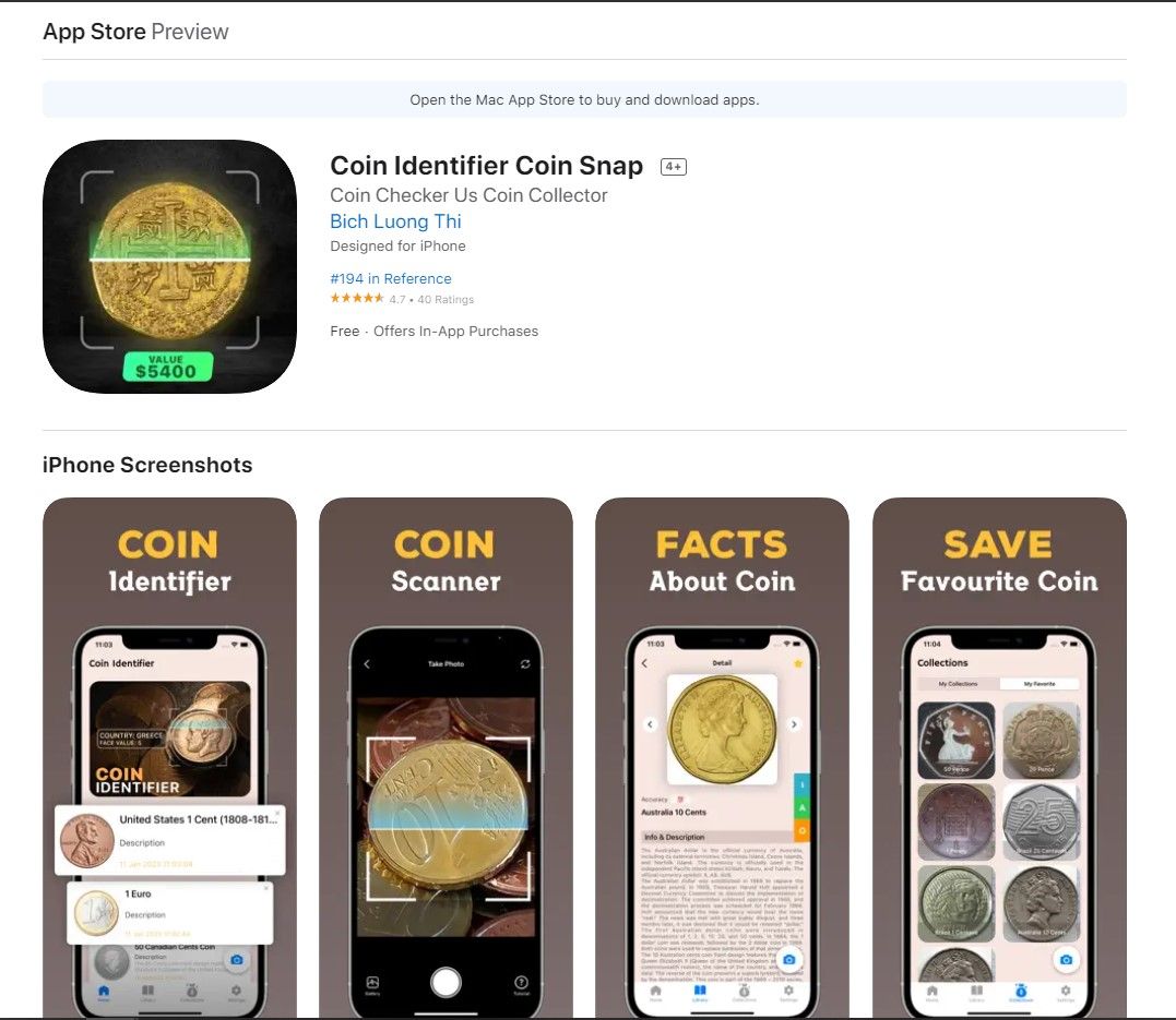 Coin Identifier Coin Snap