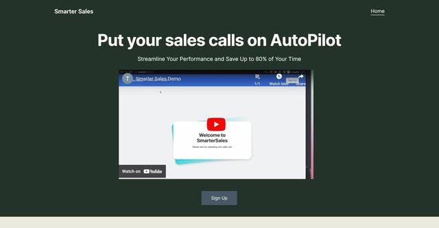 Smartersales | Put your sales calls on AutoPilot