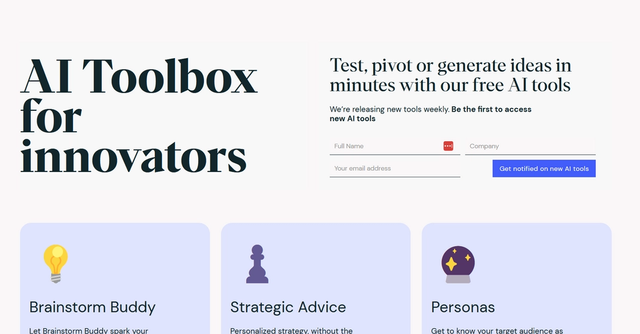 AI Toolbox for Innovators | A toolbox to help you accelerate your innovation process.