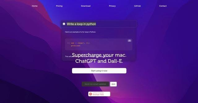 Chaibar | Simplify MacOS tasks w/ natural language & image assist.