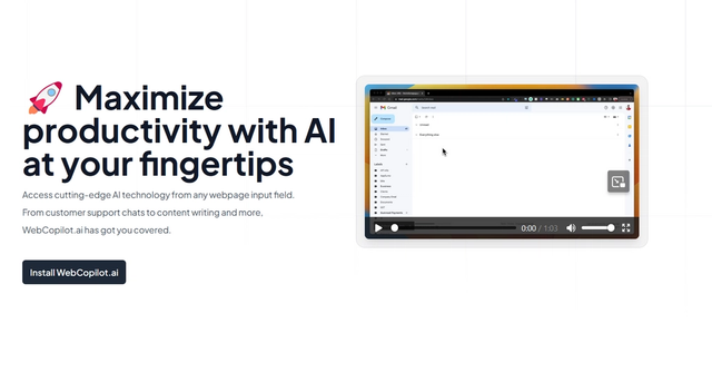 WebCopilot.ai | Maximize productivity with AI at your fingertips