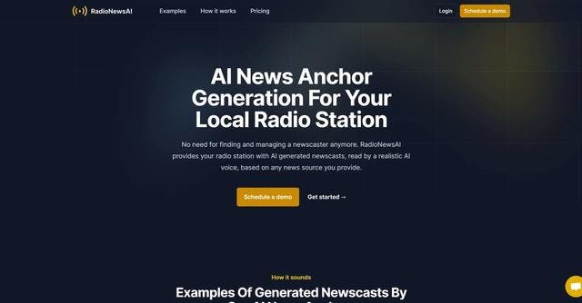 RadioNewsAI | AI News Anchor Generation For Your Local Radio Station