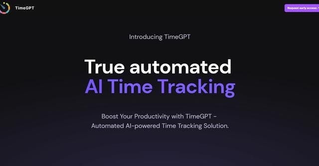 TimeGPT | True automated  AI Time Tracking