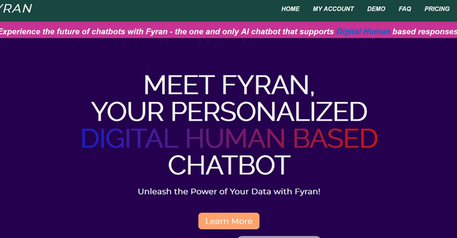 FYRAN | AI Chatbots with Digital Human Avatars & MP3 Support