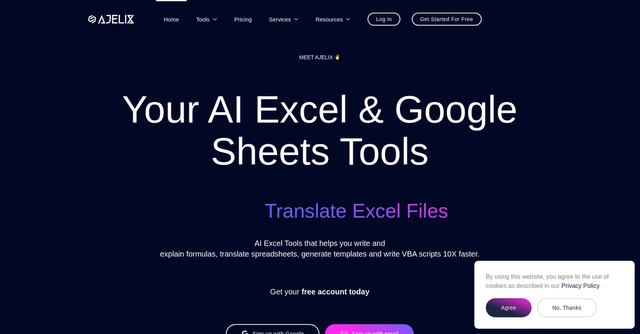 Ajelix | Provides VBA script and formula generator & explainer.