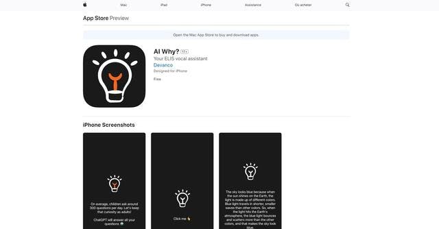 AI Why | AI Why? is a free educational app designed for iPhones