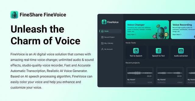 FineShare FineVoice | Unleash the charm of your voice with AI