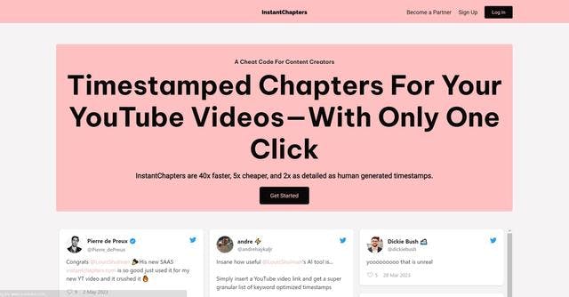 Instant Chapters | Organized YouTube video content.
