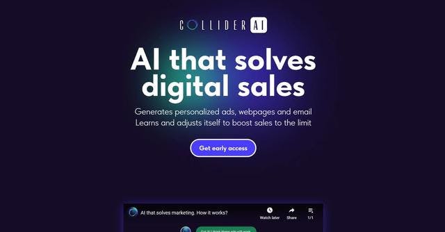 Collider AI | Generated digital sales campaigns.