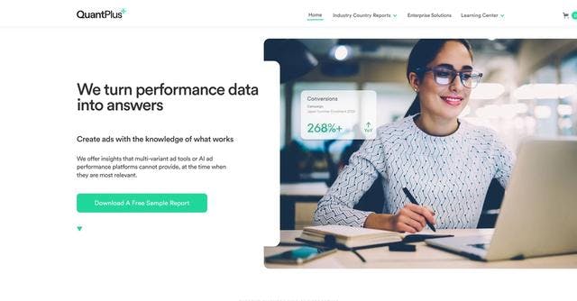 QuantPlus | QuantPlus is an advanced AI engine that transforms performance data into actionable insights for creating effective ads.