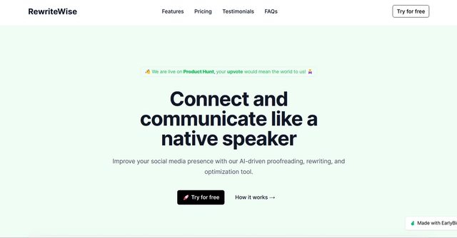 RewriteWise | Boost your social media confidence like a native speaker