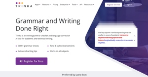 Trinka.ai | Online grammar checker and language correction AI tool