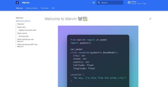 Marvin | Structured data processed for software development.