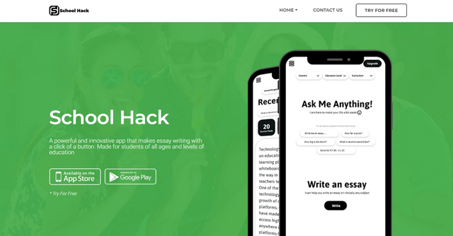 SchoolHack | Write Essays with AI