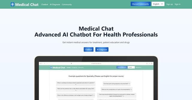 Medical Chat | Medical chatbot for professionals and patients.