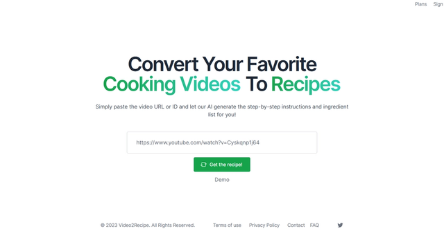 Video2Recipe | Convert youtube cooking videos into recipes in seconds using AI