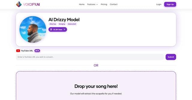 AI Drake | Create AI covers songs as seen on TikTok