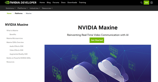 NVIDIA Maxine | A suite of GPU-accelerated AI SDKs and cloud-native microservices for deploying AI features