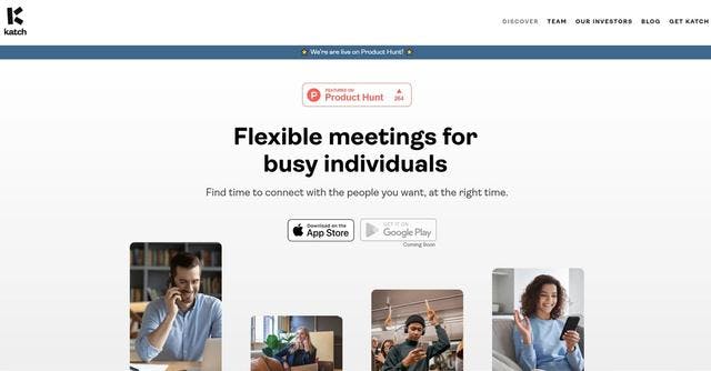 Katch | Automated scheduling of meetings and calls for users.