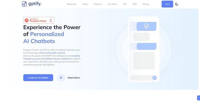 Gpitify | Create chatbots