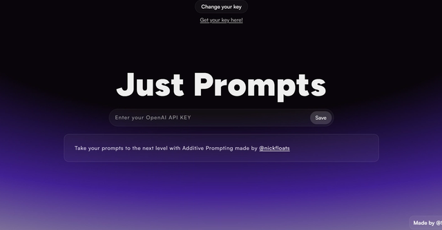 Just Prompts | Improve your prompts in seconds