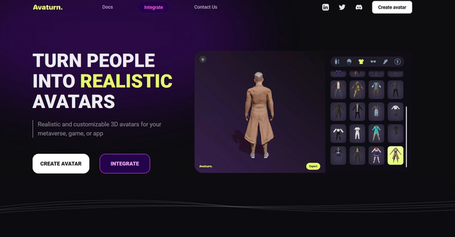 Avaturn | Turn people into realistic lifelike 3D avatars