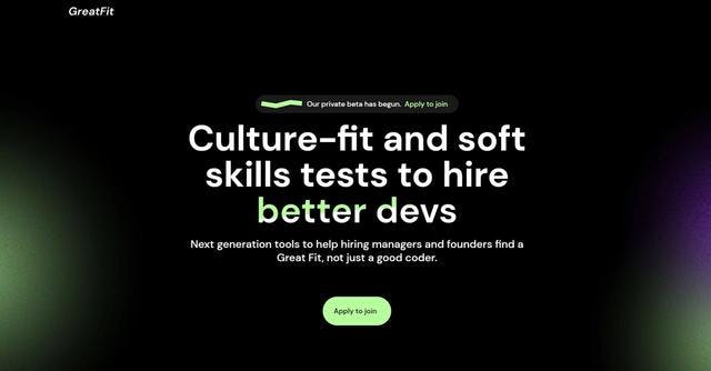 GreatFit | Screening developers' culture fit and soft skills.