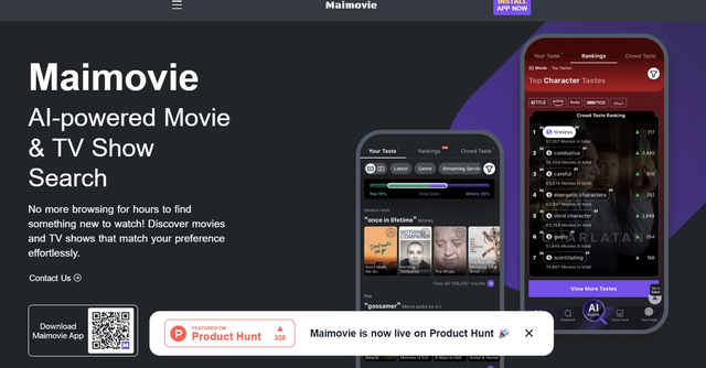 Maimovie | AI-powered Movie & TV Show Search