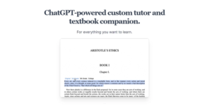 Trellis | ChatGPT-powered custom tutor and textbook companion.