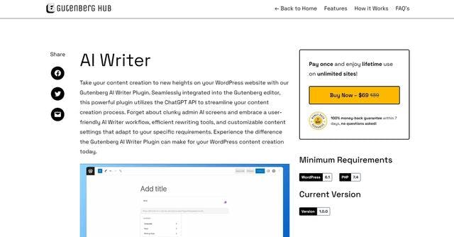 Gutenberg Hub | Assist with WordPress content optimization.