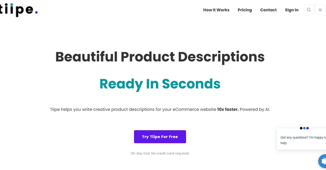 Tiipe | Get Product Descriptions Ready 10x Faster