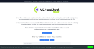 AICheatCheck | World's most accurate AI text detection tool