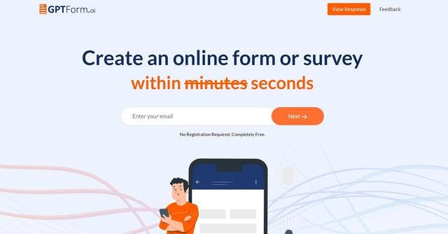 GPTForm | Generated online forms and surveys.