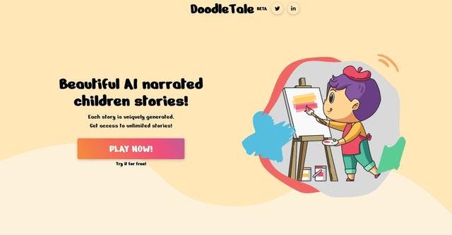 Doodle Tale | Interactive stories from kids drawings.