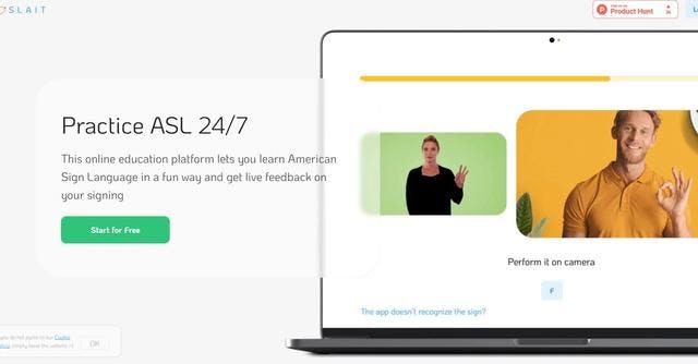 SLAIT School | Real-time feedback ASL learning platform.