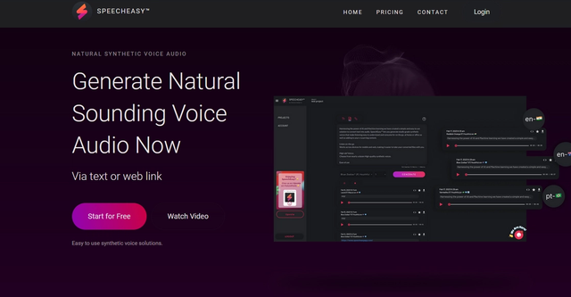 SpeechEasy | Generate Natural Sounding Voice Audio Now