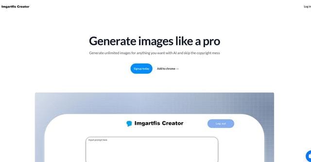 Imgartfis | Low-budget copyright-free image generation.