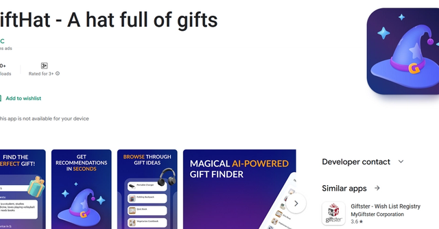 Gifthat | AI-powered gift finder app available on Google Play that helps users find the perfect gift for their loved ones in just a few minutes.