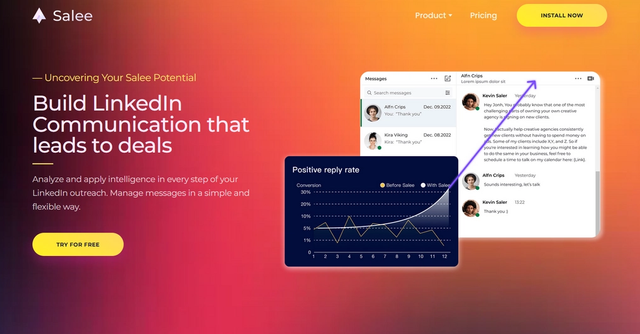 Salee | Streamline LinkedIn sales communication with Salee