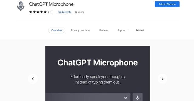 ChatGPT Microphone | Add voice-to-text and shortcut snippets to ChatGPT.