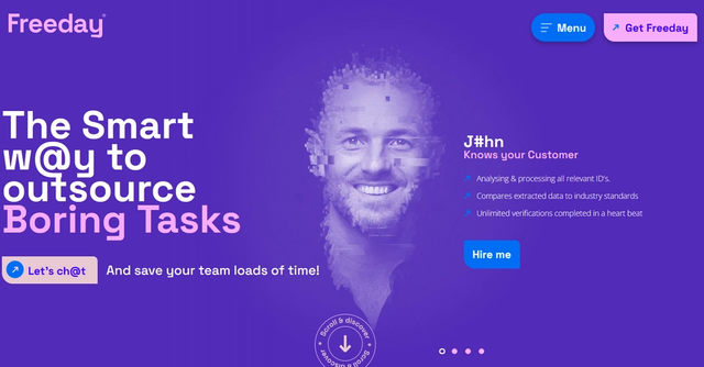 Freeday.ai | Outsource repetitive tasks to AI powered digital employees.