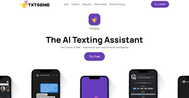 TXTGENIE AI | Automate SMS scheduling with personality customization.