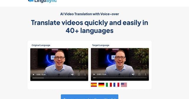 Lingosync | Translate videos quickly and easily in 40+ languages