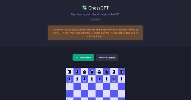 ChessGPT | Play chess against the all-mighty ChatGPT!