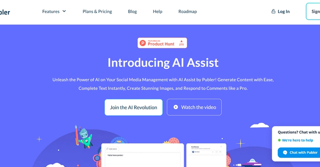 Publer AI Assist | Unleash the Power of AI on Your Social Media Management with AI Assist by Publer