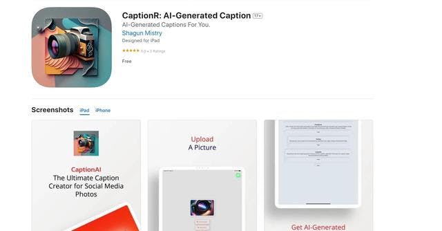 CaptionR | Stand out on social media with captions tailored to your picture's content