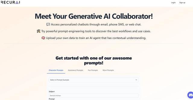 Recurai | Meet Your Generative AI Collaborator!