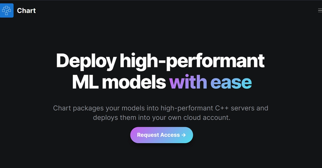 Chart | Deploy high-performant ML models with ease