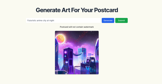 PostalAI | Send AI generated postcards anywhere