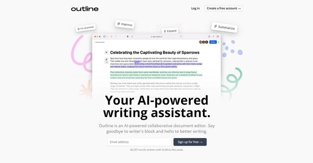 Outline | AI-powered collaborative document editor